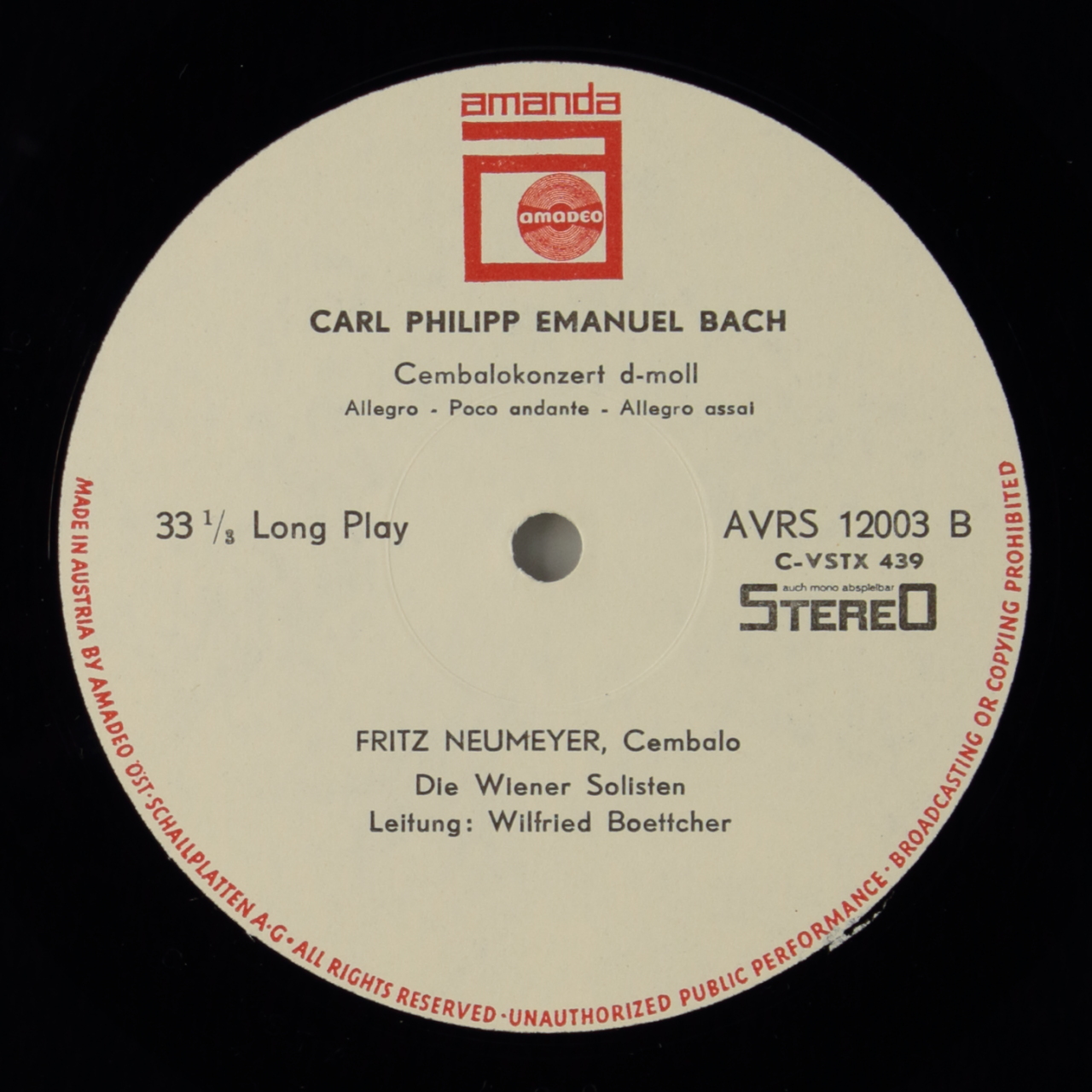 Bach, JC: Cembalokonzert D-dur; Cembalokonzert G-dur / Bach, CPE: Cembalokonzert d-moll