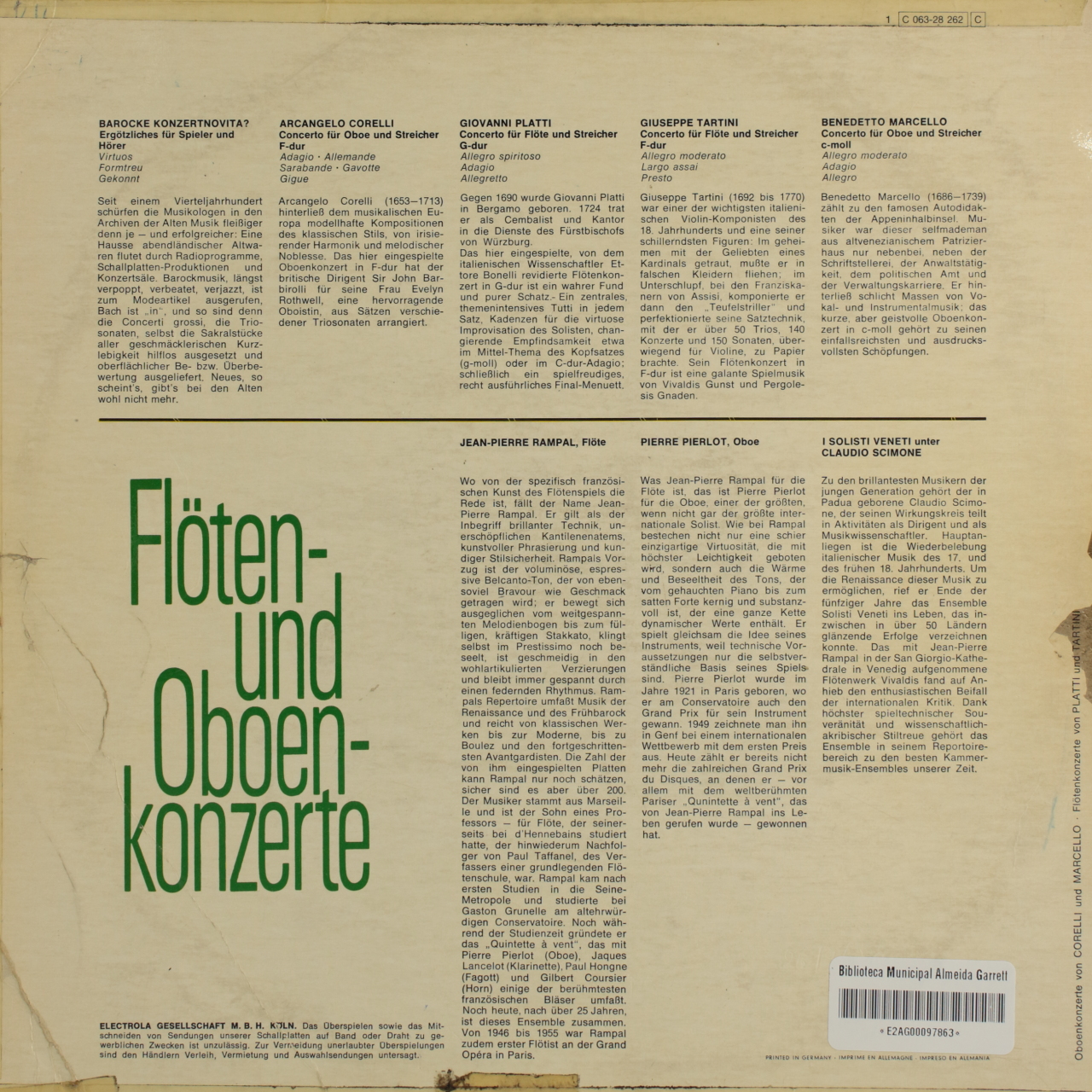 Flöten und Oboenkonzerte