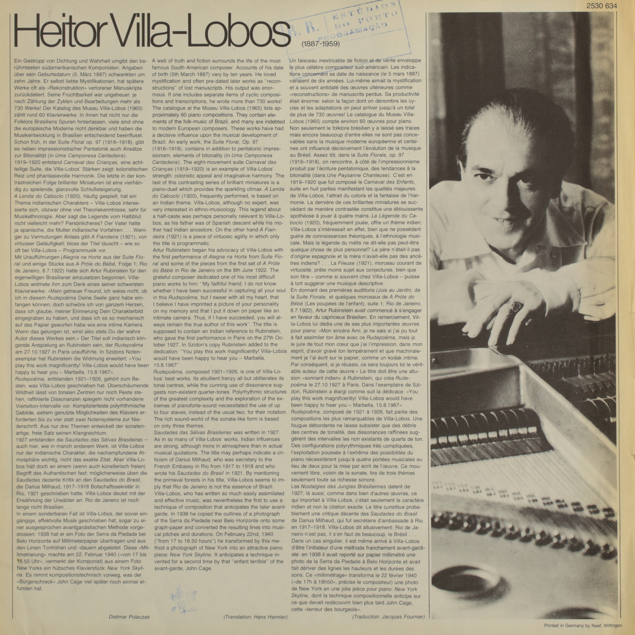 Villa-Lobos: Klaviermusik