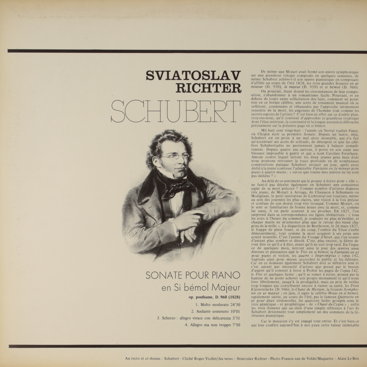 Schubert: Sonate pour piano en Si bémol Majeur, D. 960
