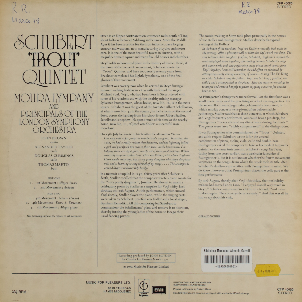 Schubert: Trout Quintet