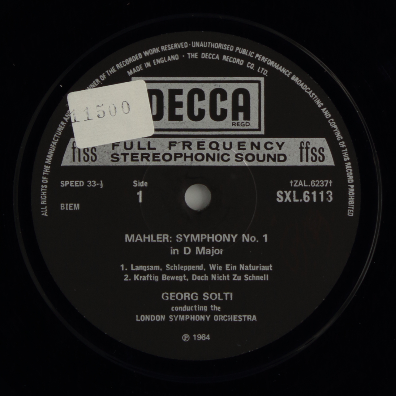 Mahler: Symphony Nº 1