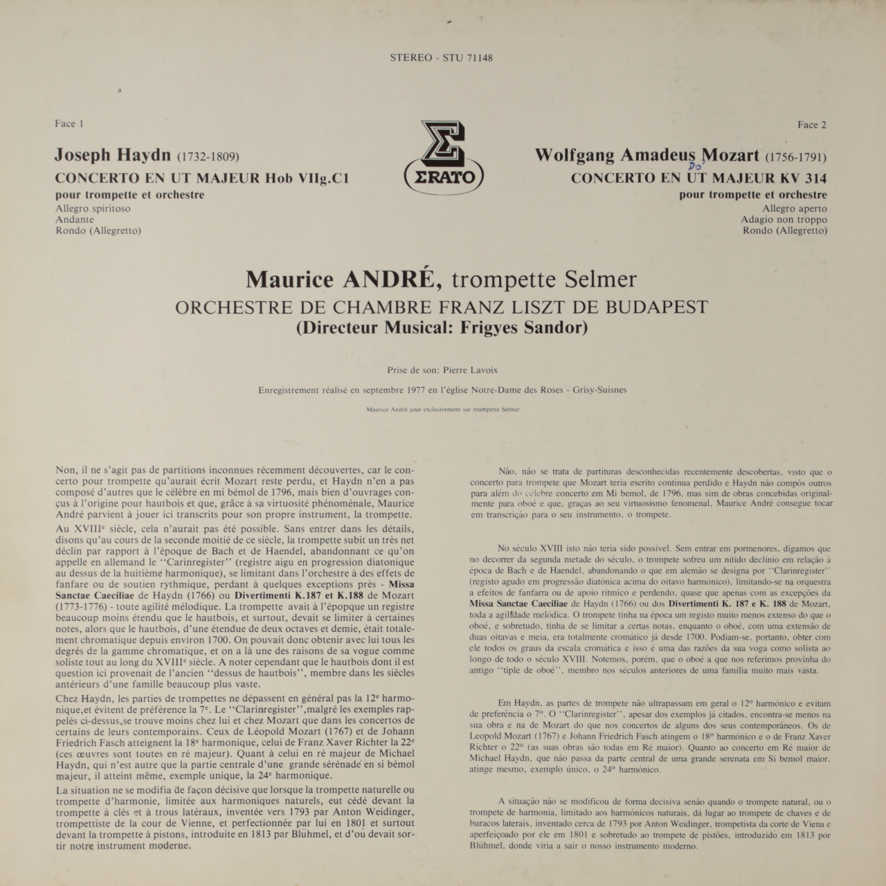 Deux concertos pour trompette