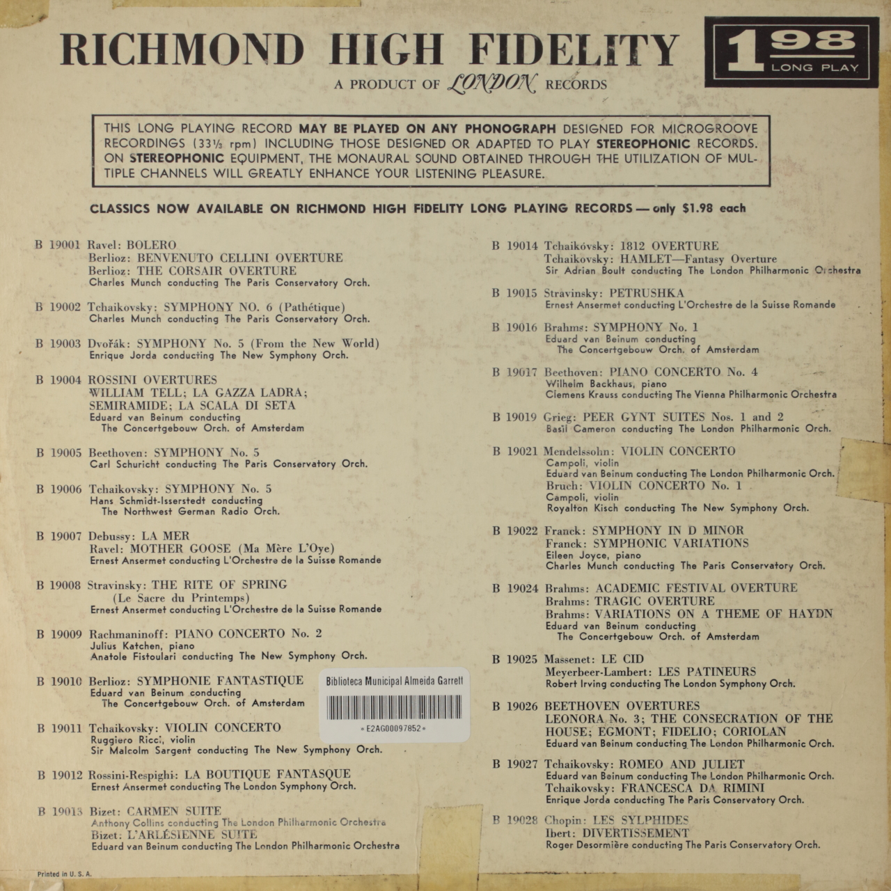 Mendelssohn: Violin concerto in E Minor / Bruch: Violin Concerto Nº 1 in G Minor