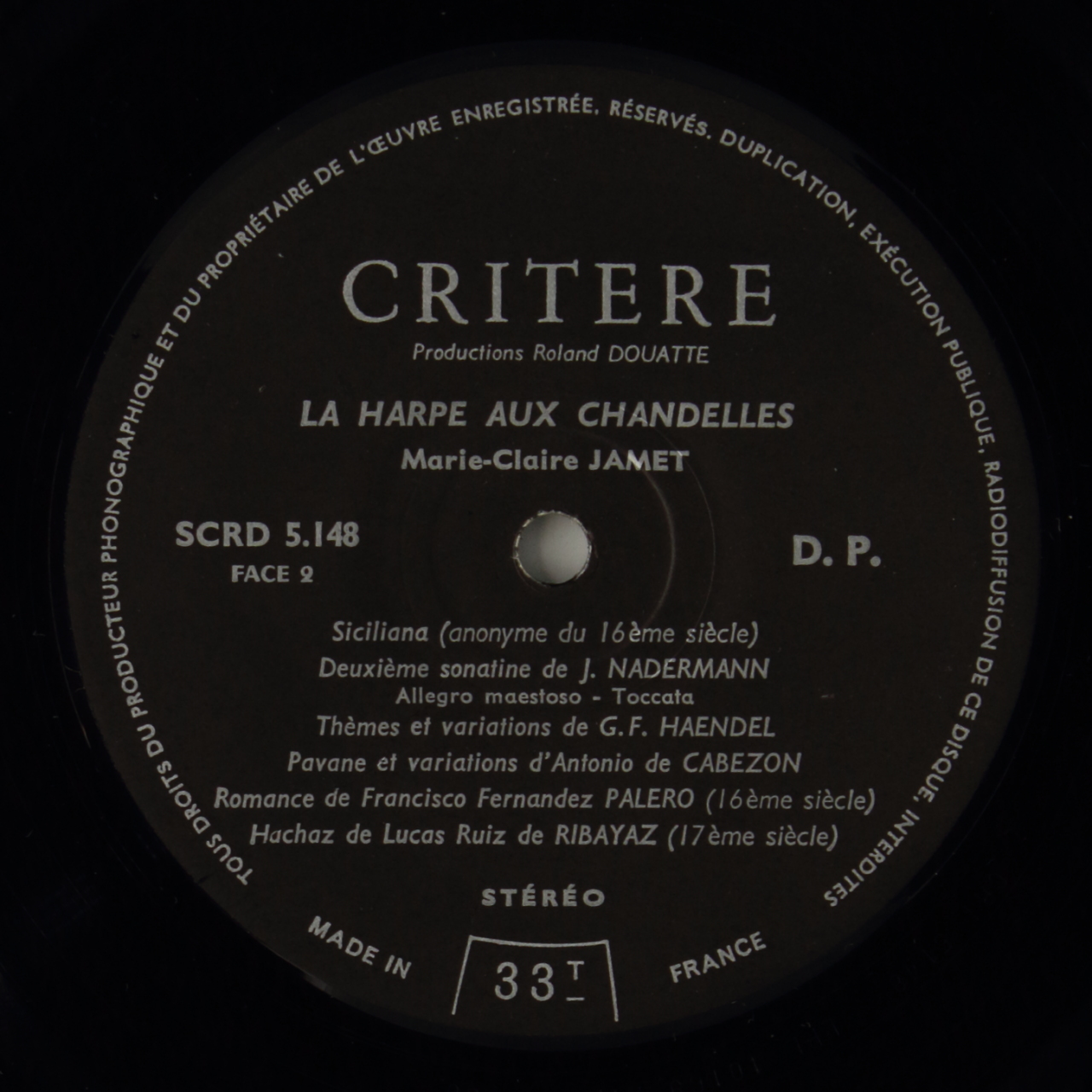 La harpe aux chandelles