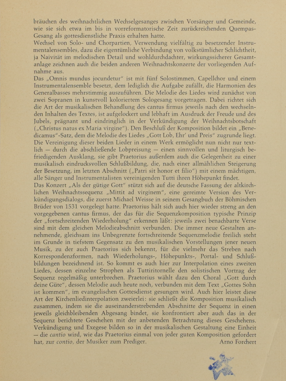 Praetorius: Weihnachtskonzerte