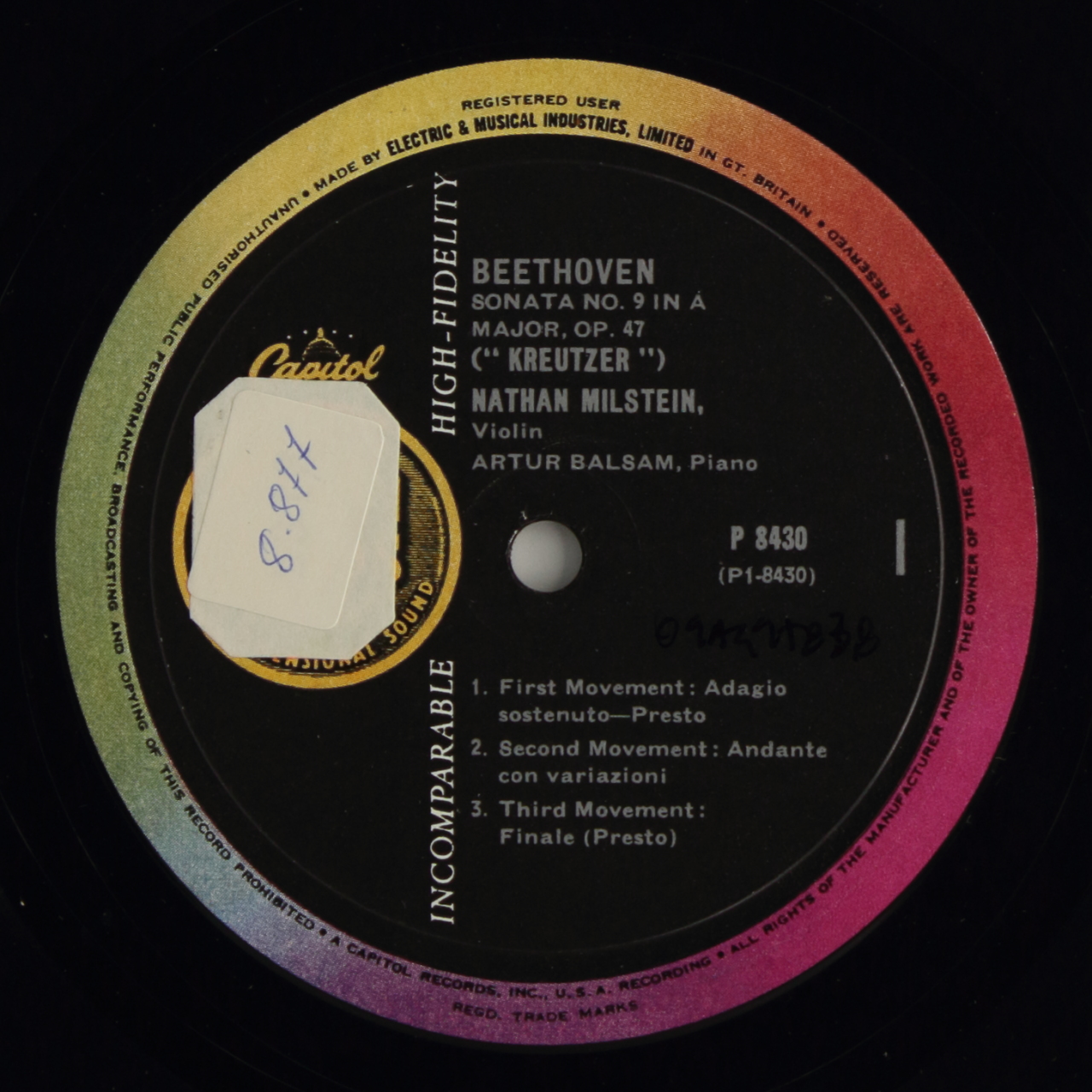 Beethoven: Sonata Nº 9 in A Major, Op. 47; Sonata Nº 8 in G Major, Op. 30 Nº 3 - Kreuzer