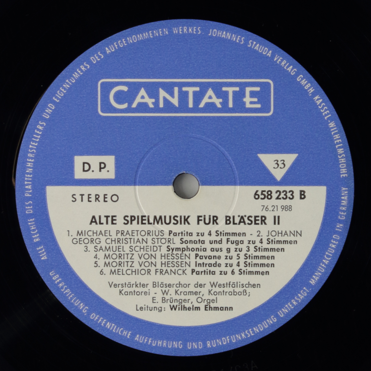 Alte Spielmusik für Bläser II