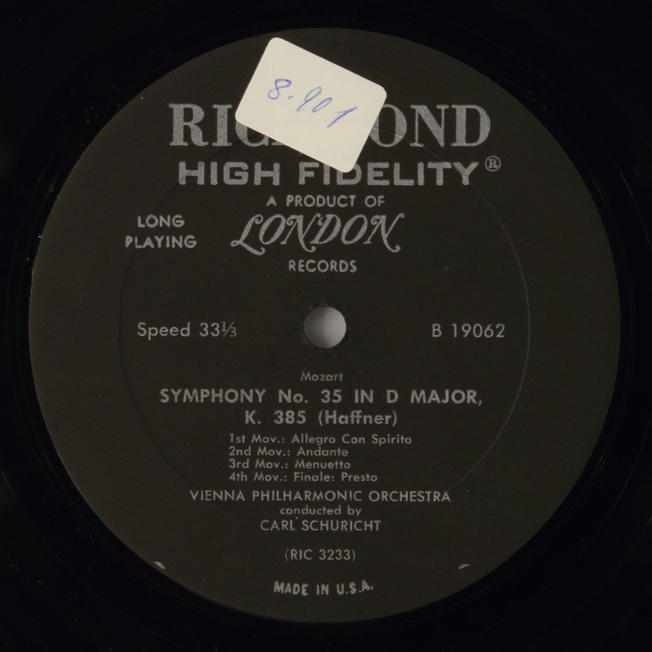 Schubert: Unfinished Symphony No. 8 / Mozart: Haffner Smyphony No. 35
