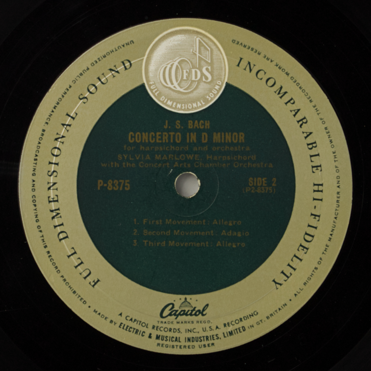 Haydn: Concerto in D Major for Harpsichord and Orchestra; Bach: Concerto in D Minor for Harsichord a