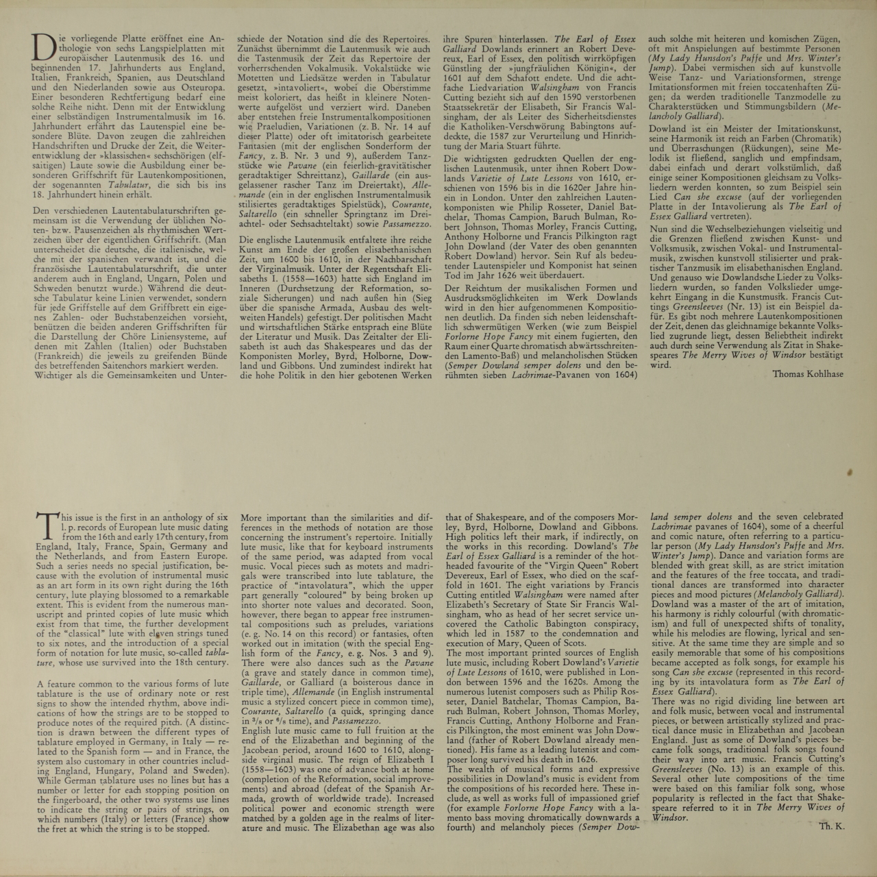 Musik für Laut - I. England