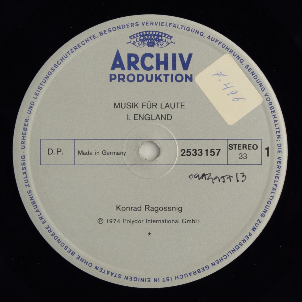 Musik für Laut - I. England