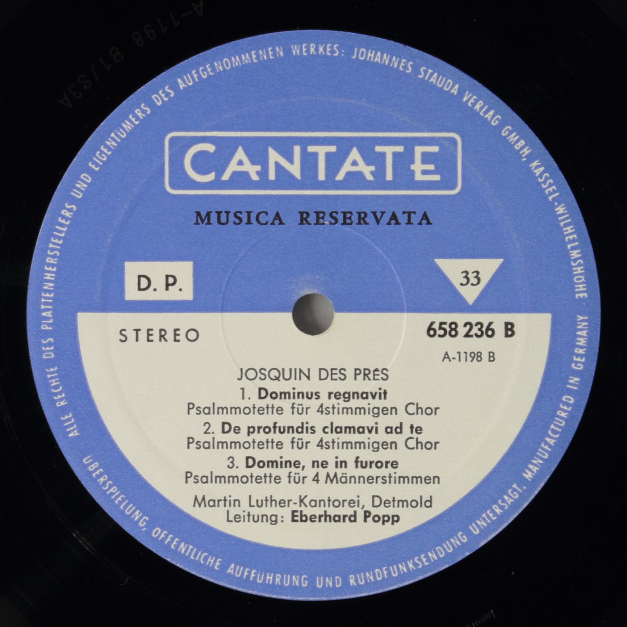 Musica Reservata - Motetten von Orlando di Lasso, Ludwig Sefl, Josquin Desprez