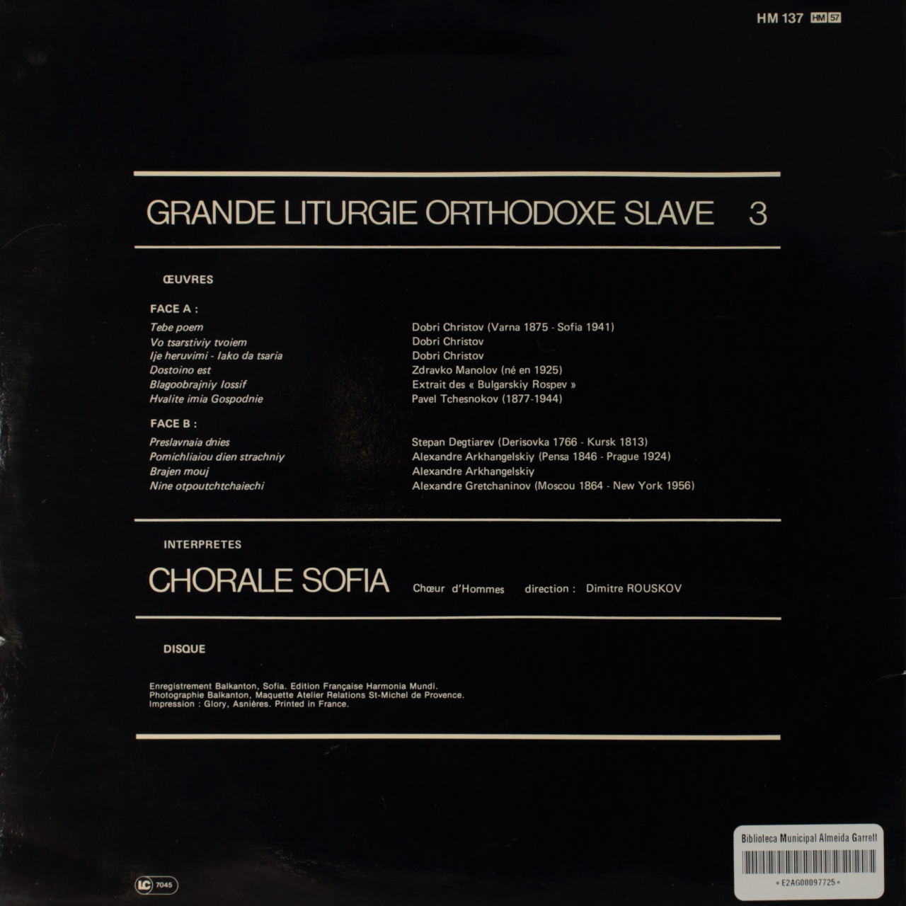 Grande Liturgie orthodoxe slave 3 - Chants liturgiques orthodoxes de Russie & de Bulgarie