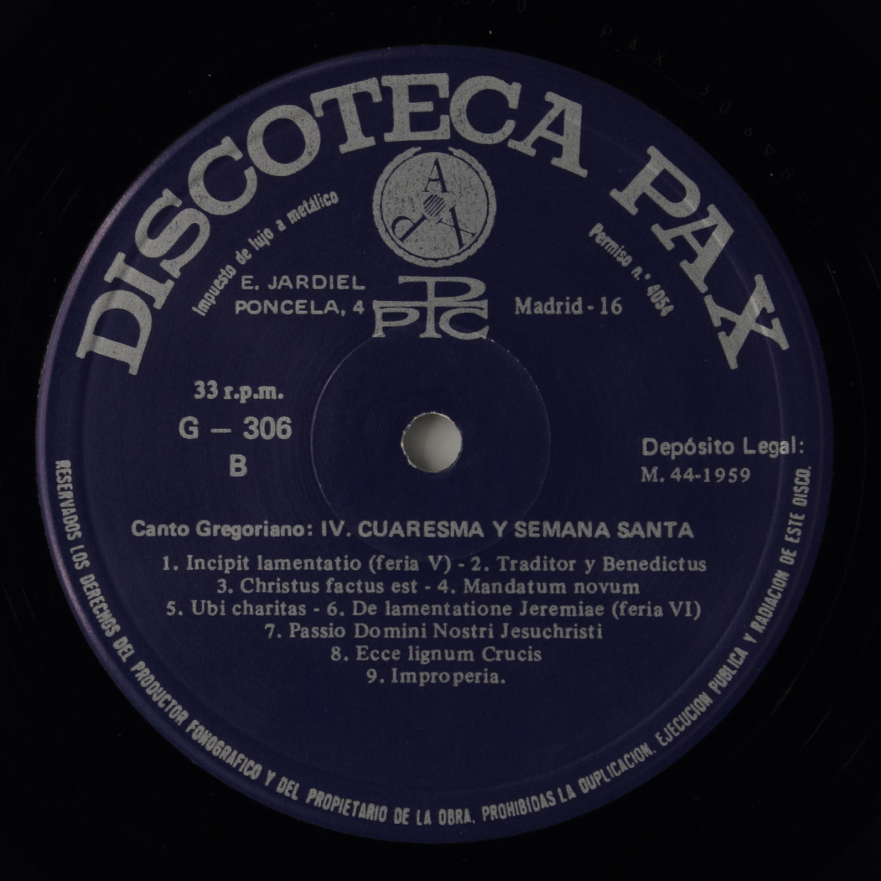 Canto gregoriano - IV. Cuaresma y Semana Santa