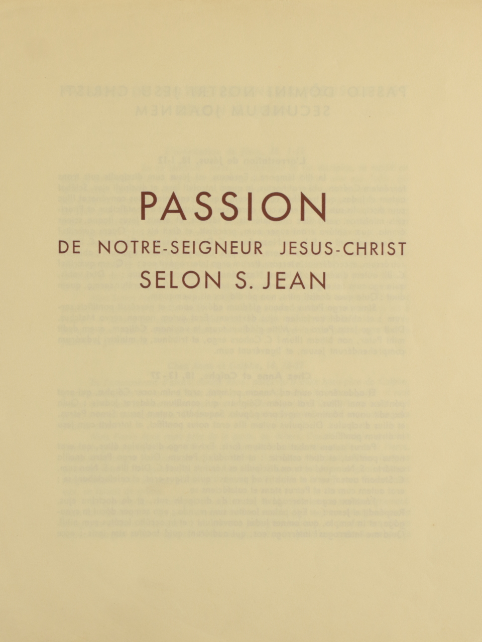 Chant grégorien - Vendredi Saint