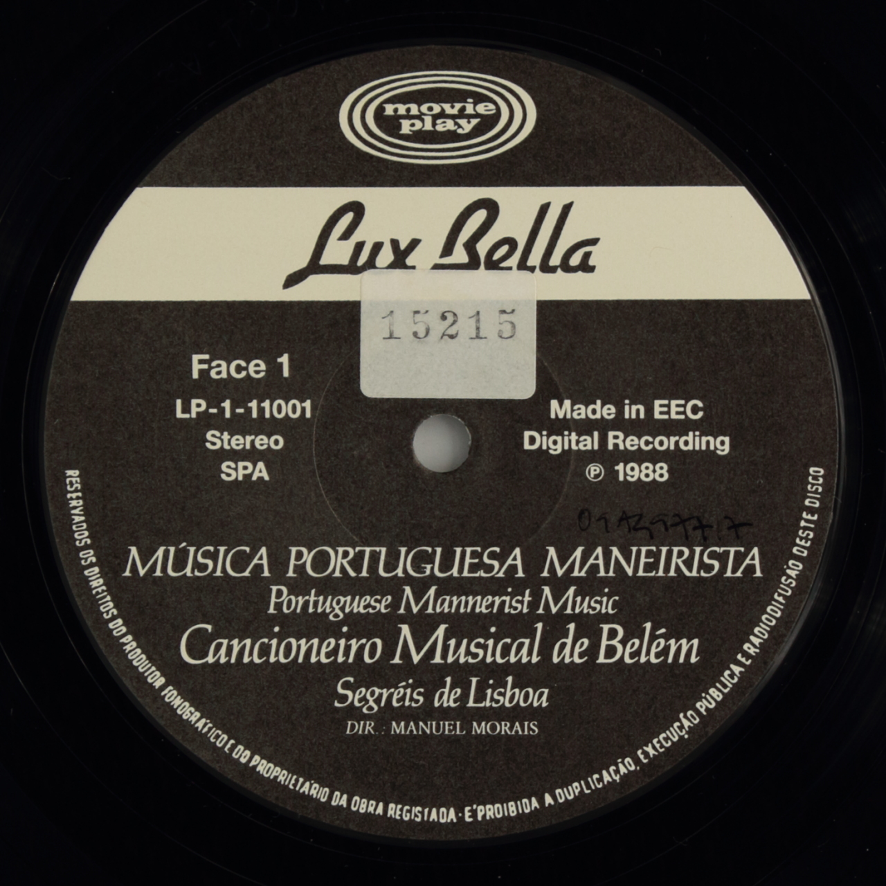 Música portuguesa maneirista - Cancioneiro musical de Belém