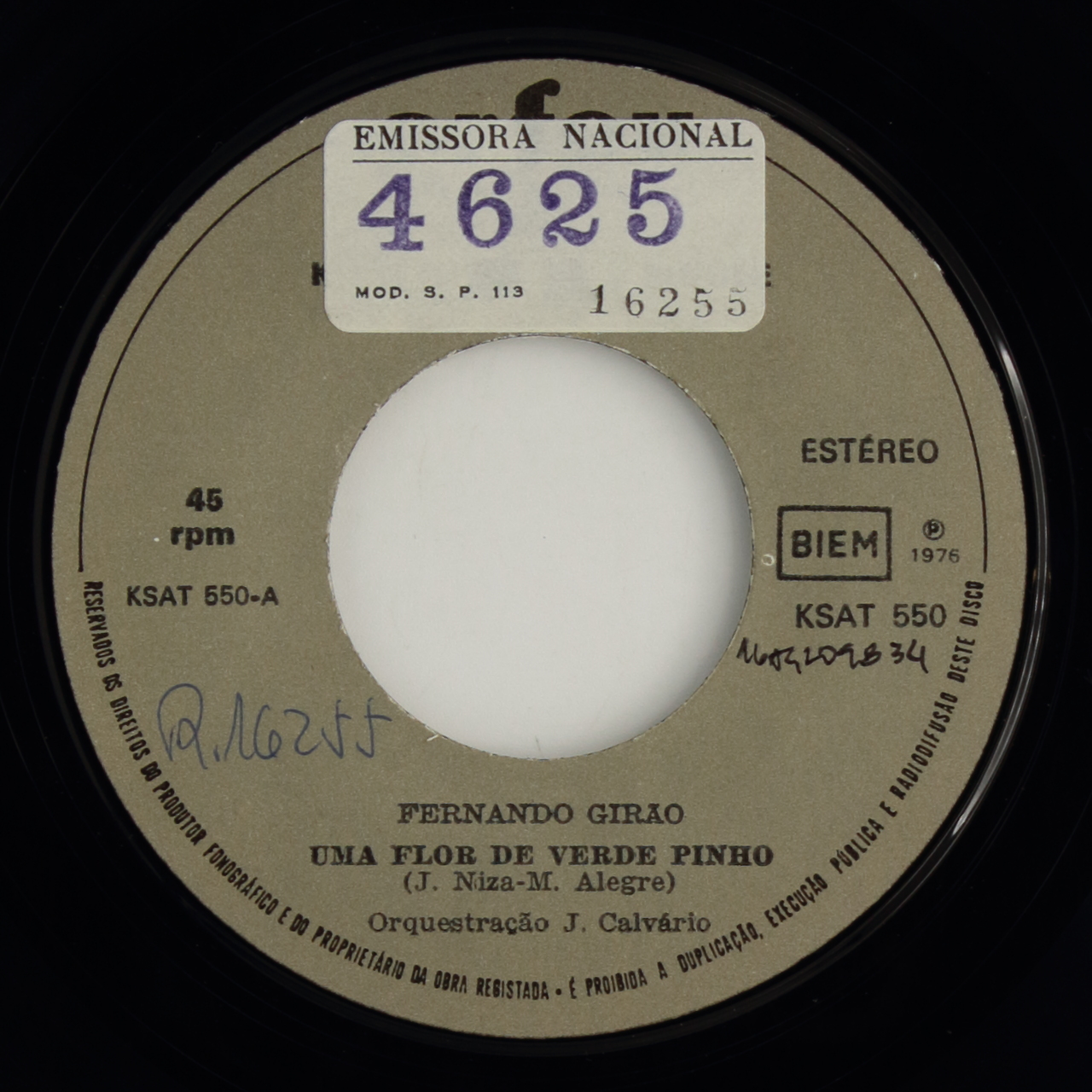 Uma flor de verde pinho