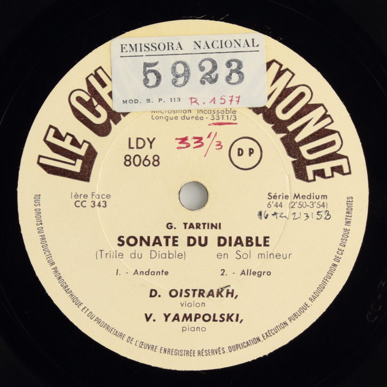 Tartini: Sonate du diable