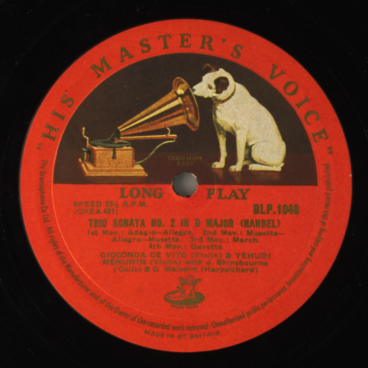 Bach: Double Concerto in D Minor / Handel: Trio Sonata No. 2 in D Major