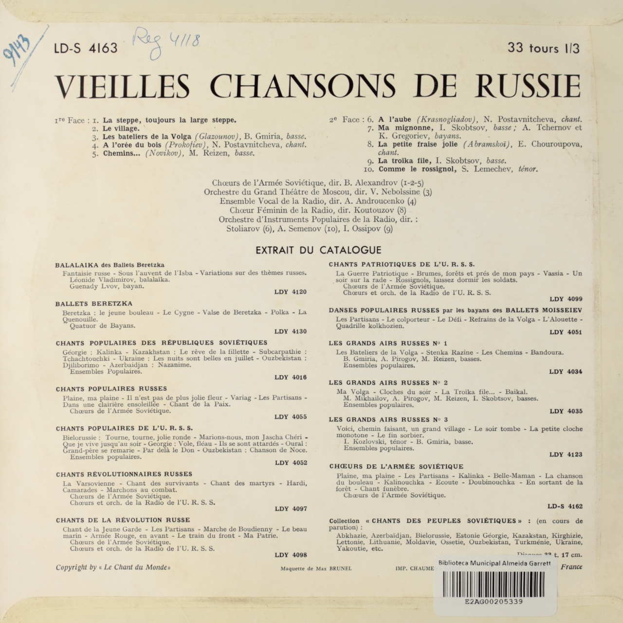 Vieilles Chansons Russes