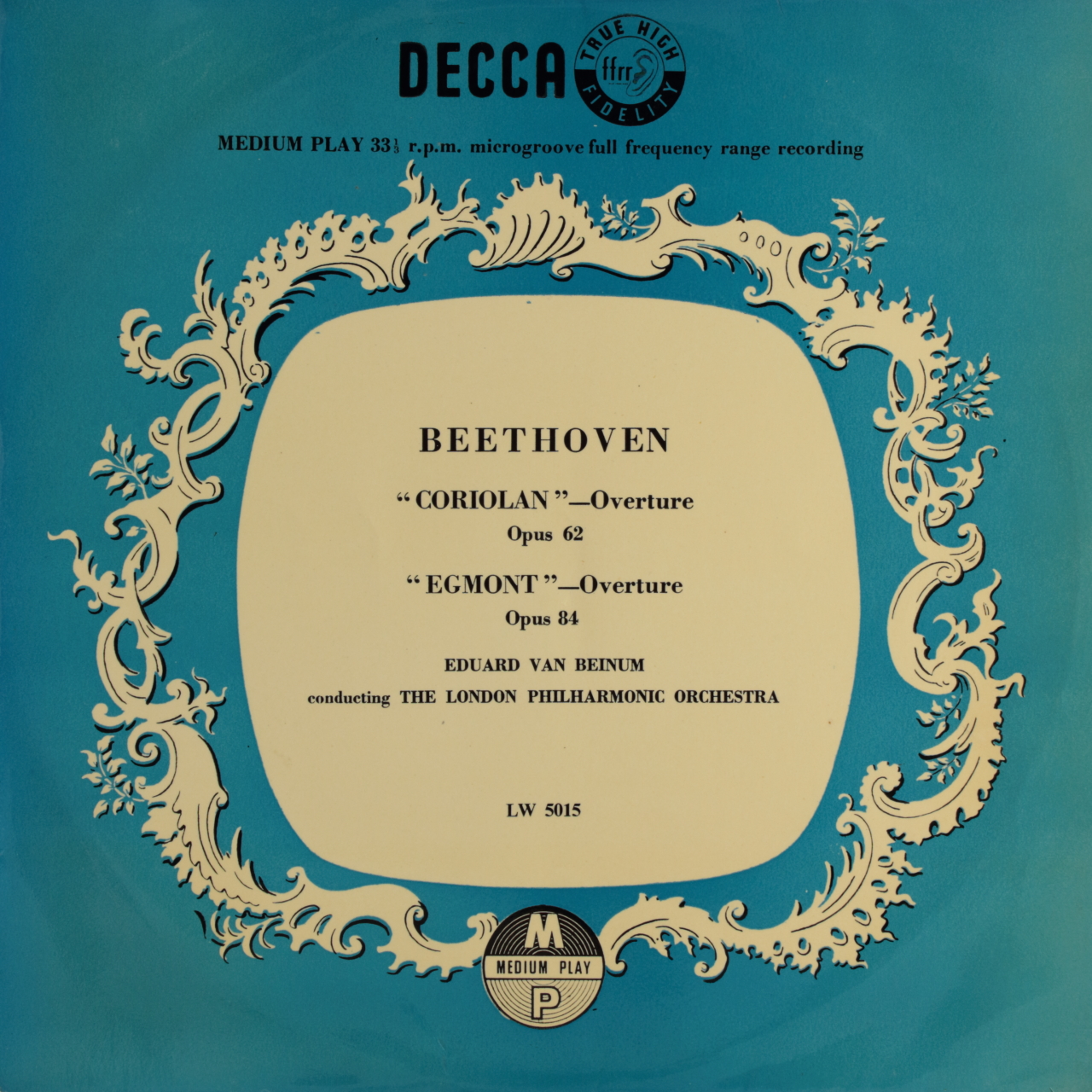 Beethoven: Coriolan Overture/Egmont Overture