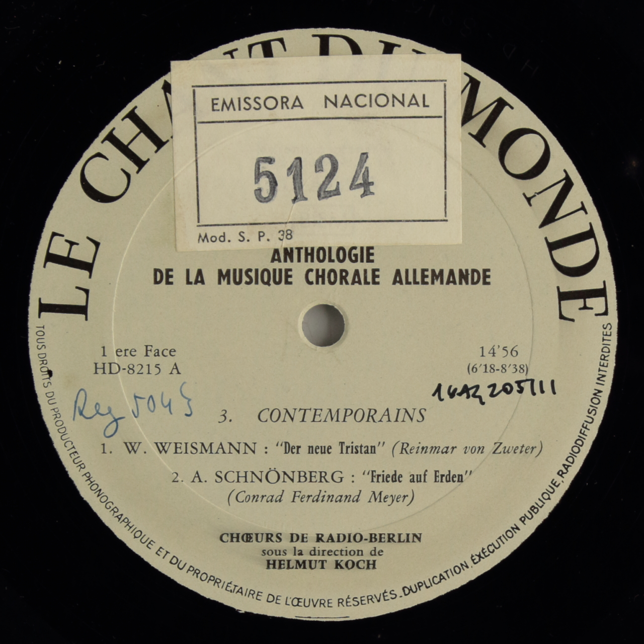 Anthologie de la musique chorale allemande - Contemporaines