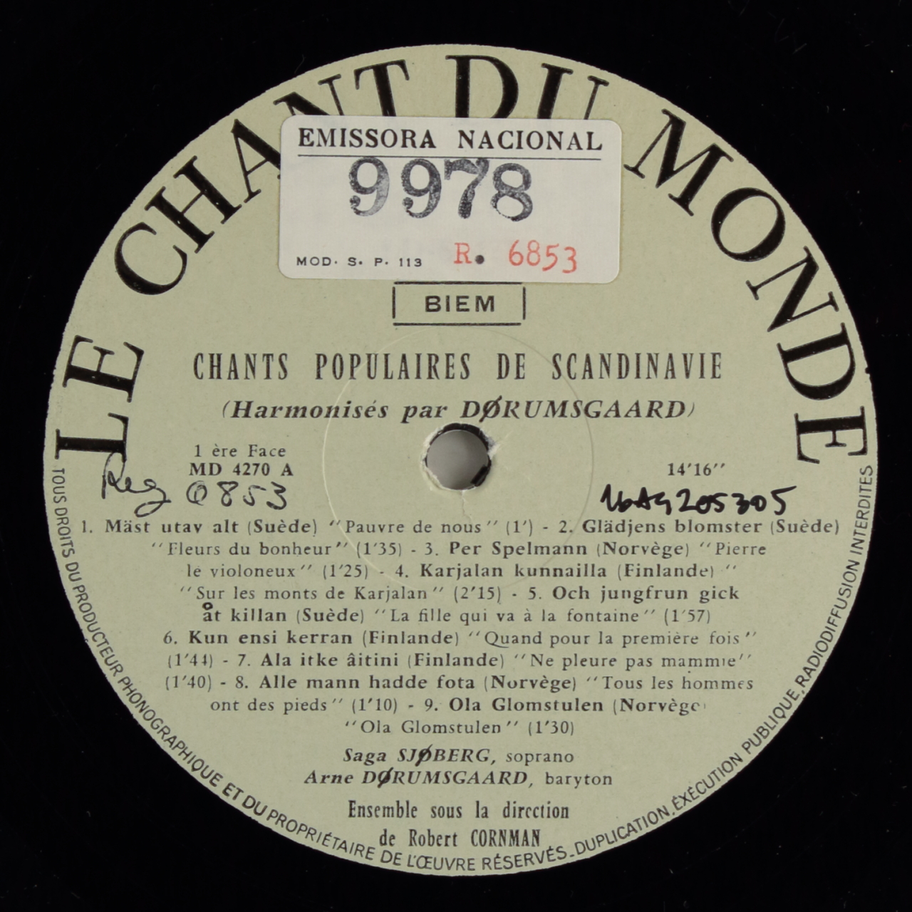 Chants populaires de Scandinavie