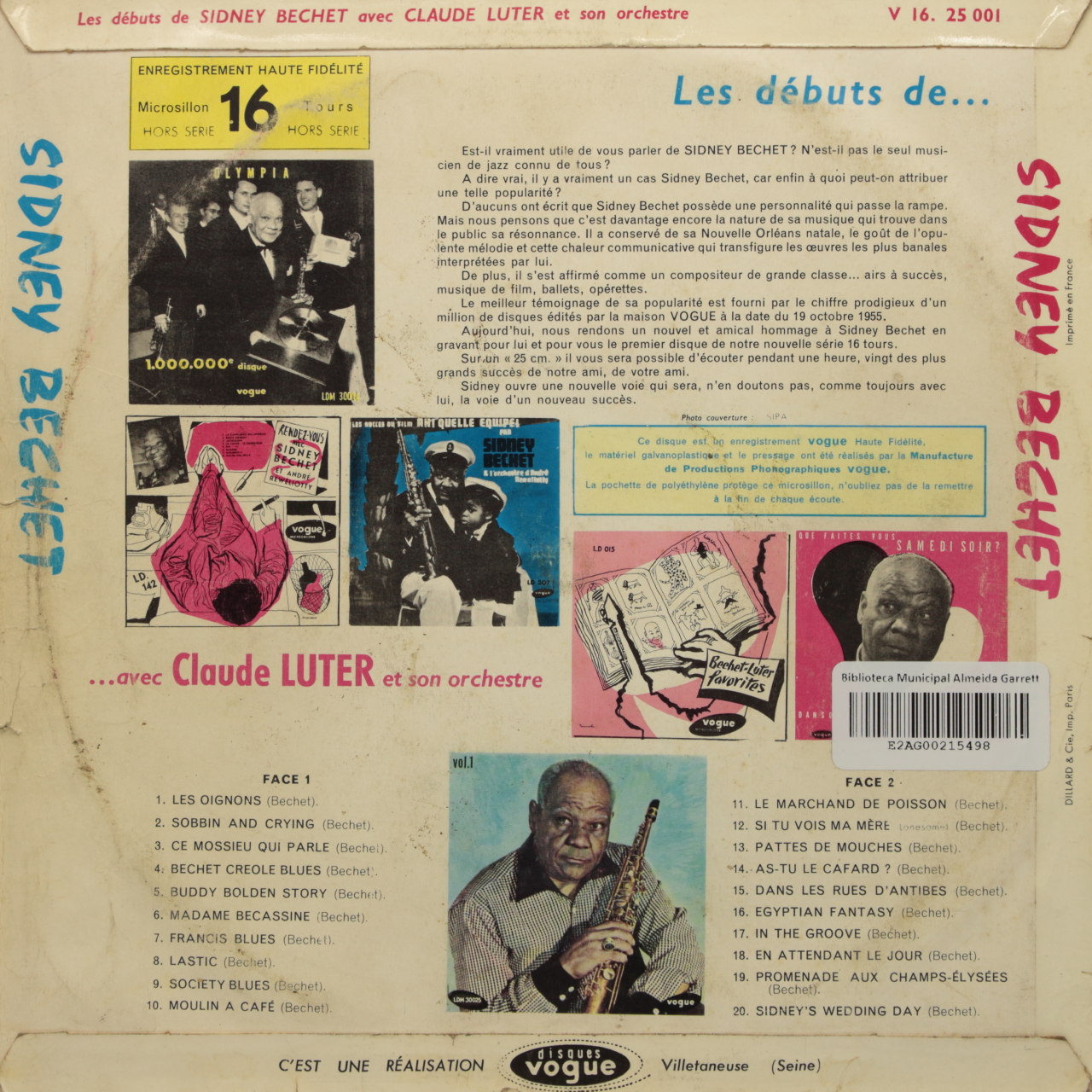 Sidney Bechet en 16 tours