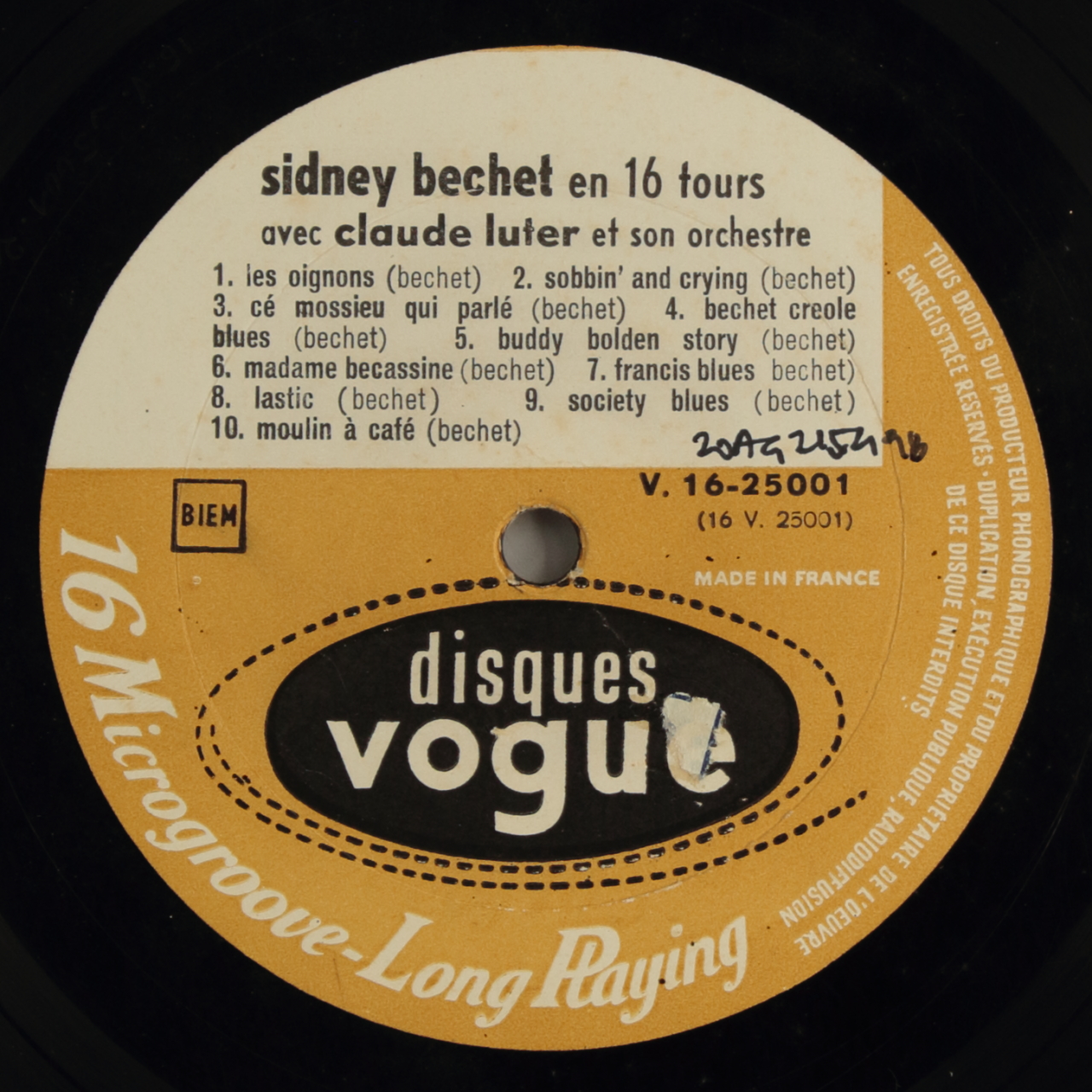 Sidney Bechet en 16 tours