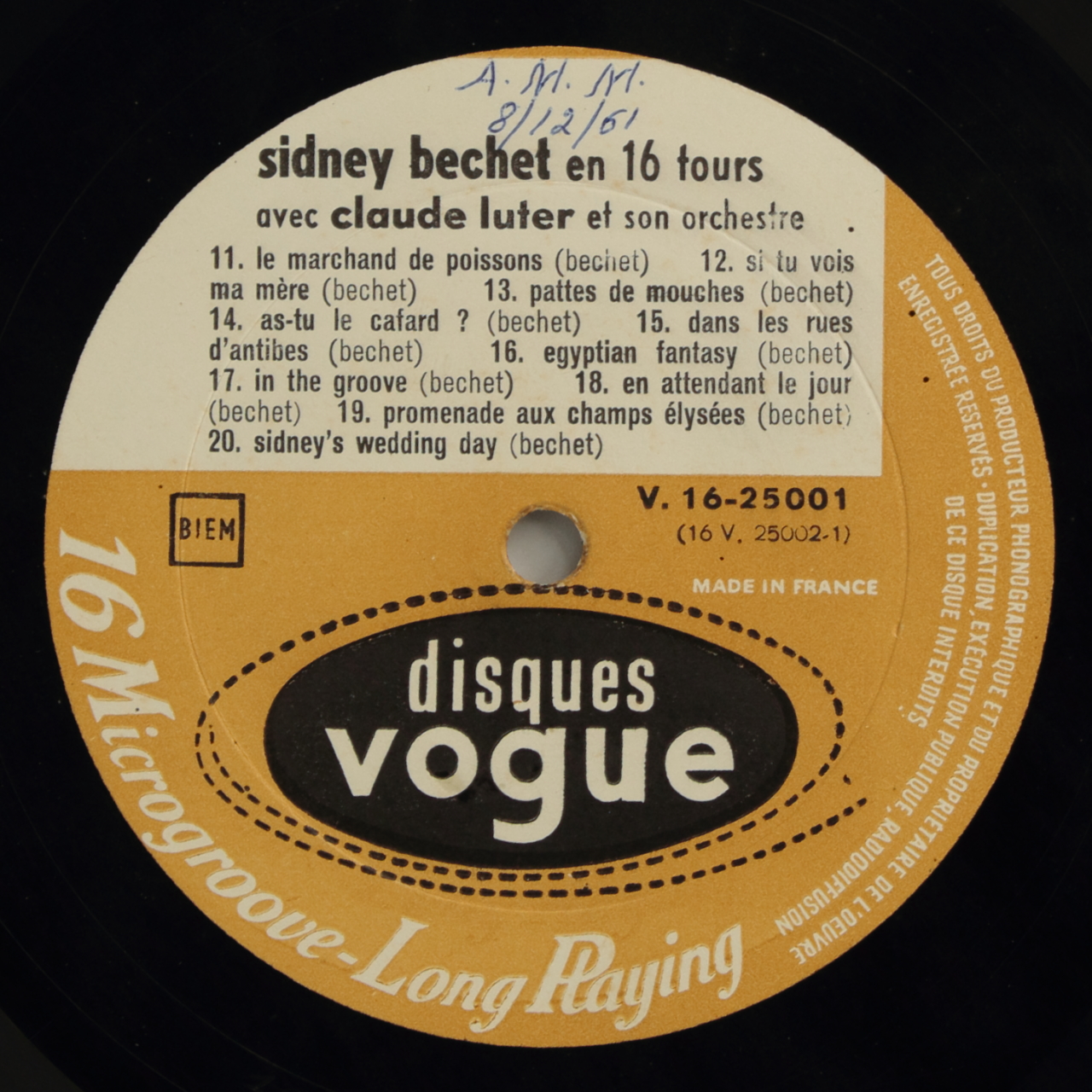 Sidney Bechet en 16 tours