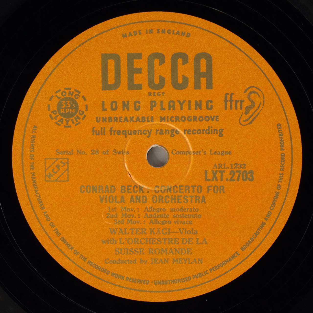 Beck: Concerto for Viola & Orchestra / Reichel: Concertino for Piano & Orchestra