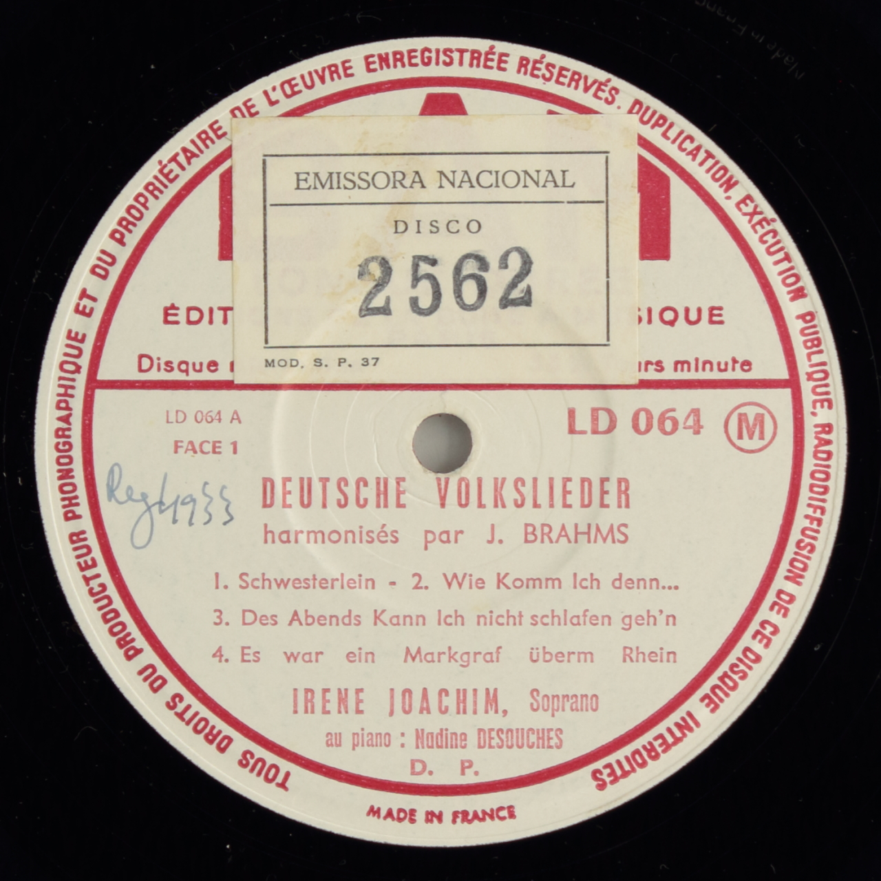 Brahms: Deutsche Volkslieder