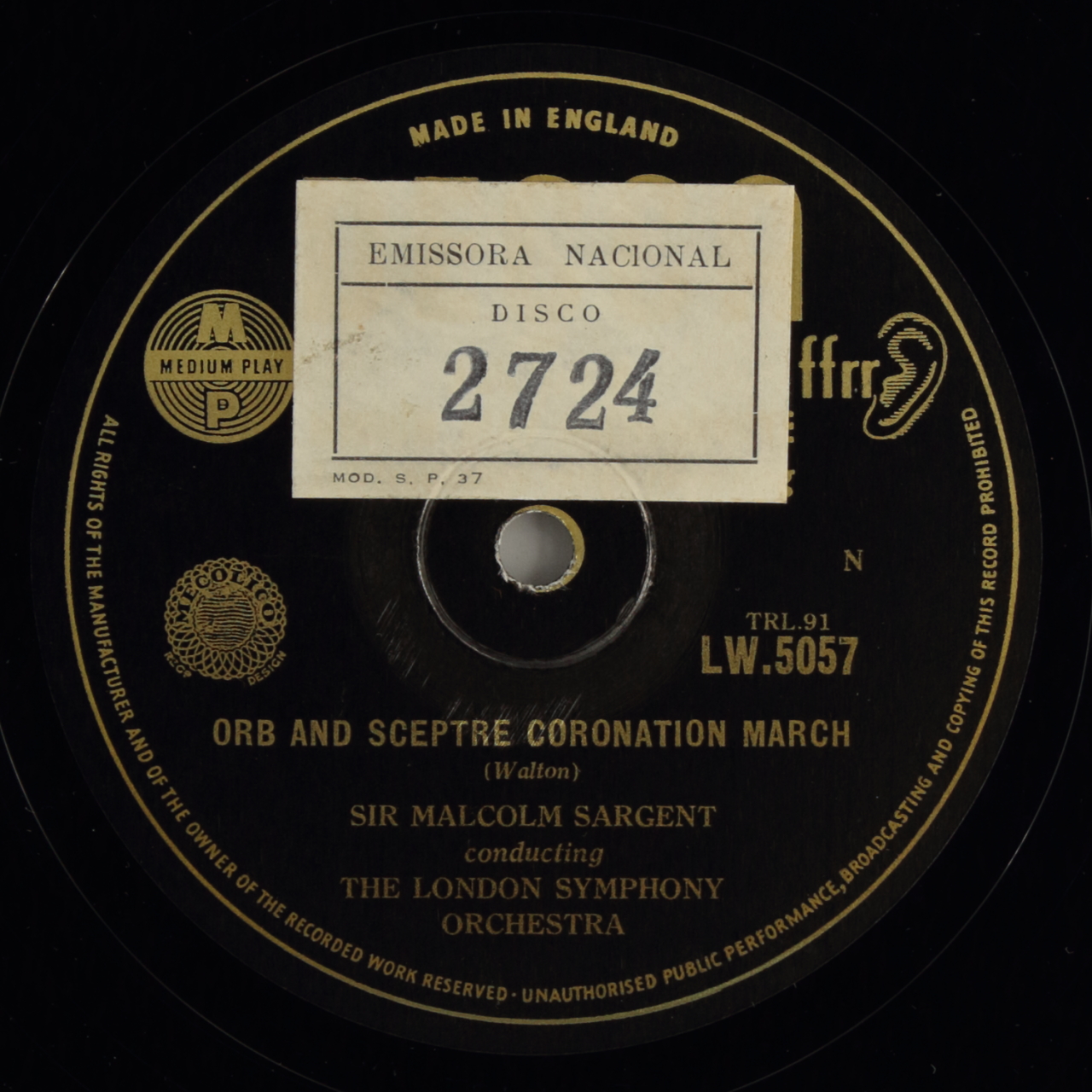 Walton: Orb and Sceptre Coronation March / Bax: Coronation March