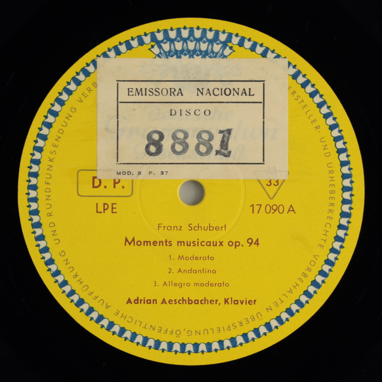 Schubert: Moments musicaux Op. 94