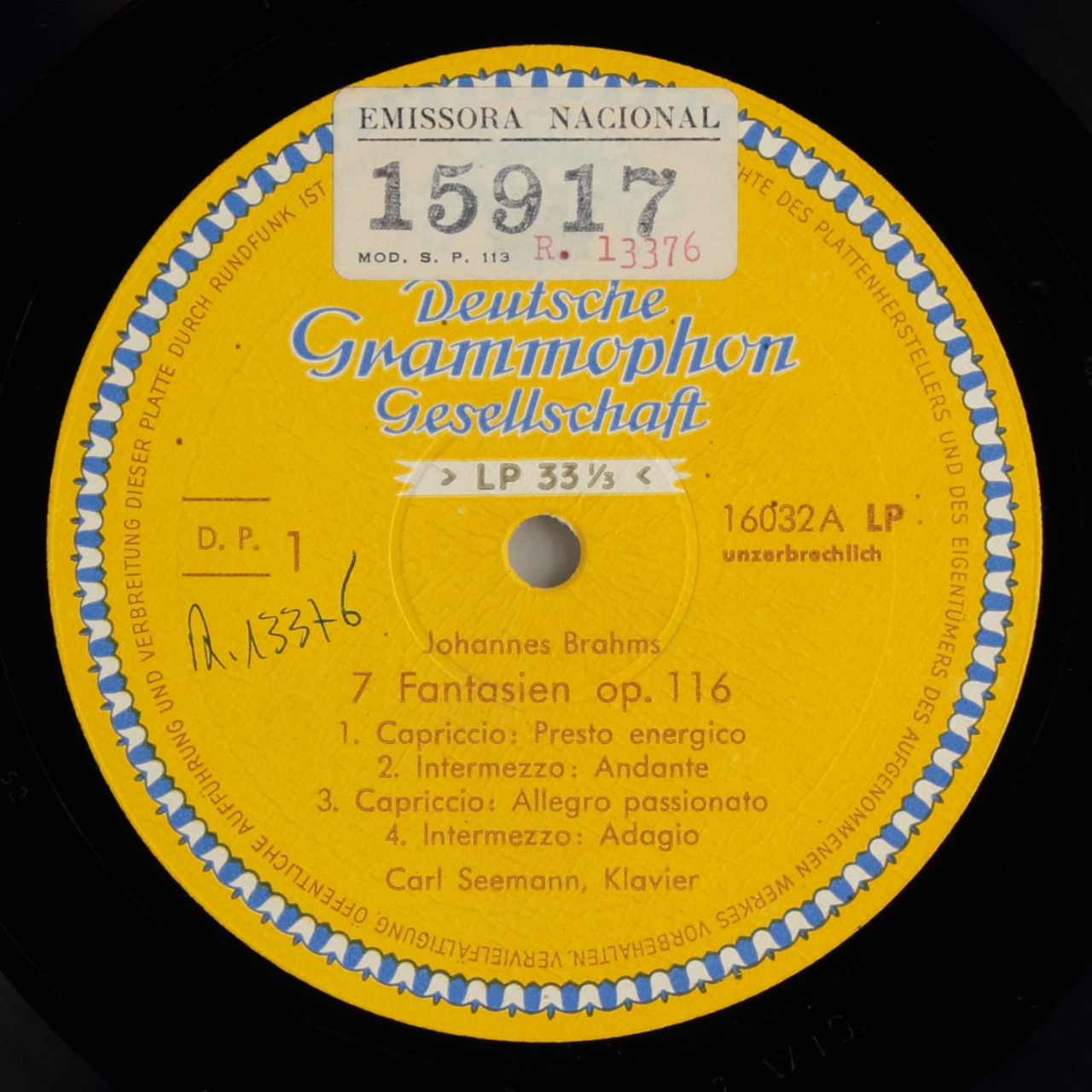 Brahms: Fantasien Nr. 1-7 op. 116