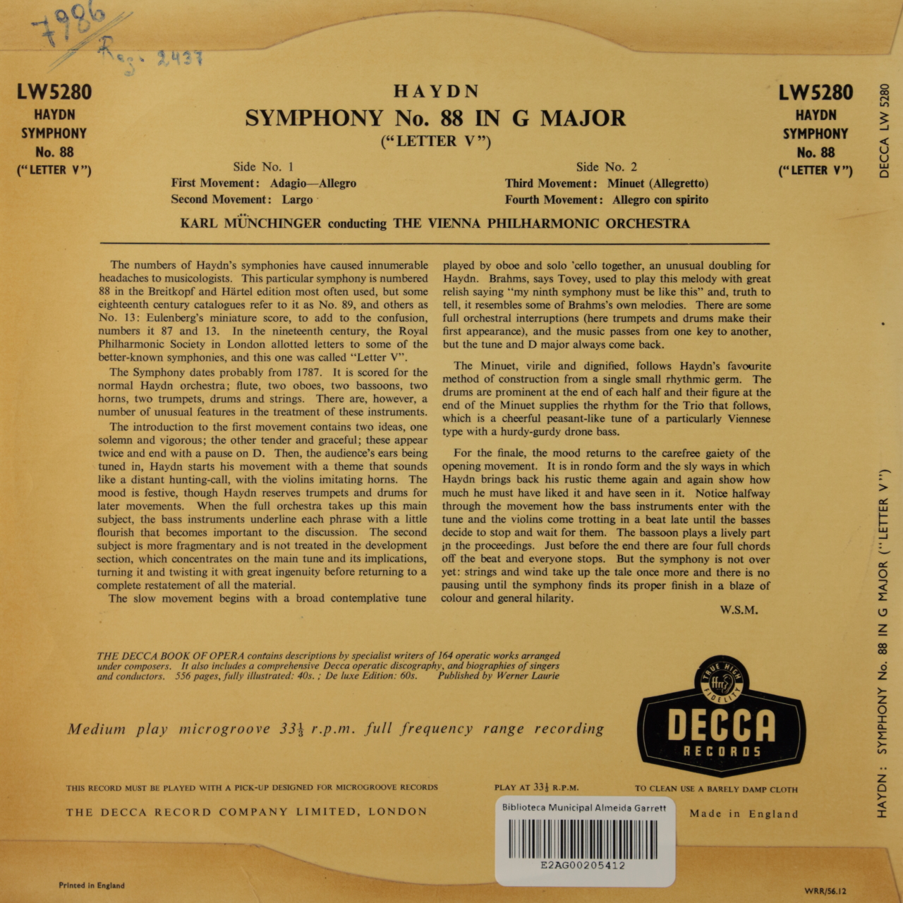 Haydn: Symphony Nº 88 in G Major