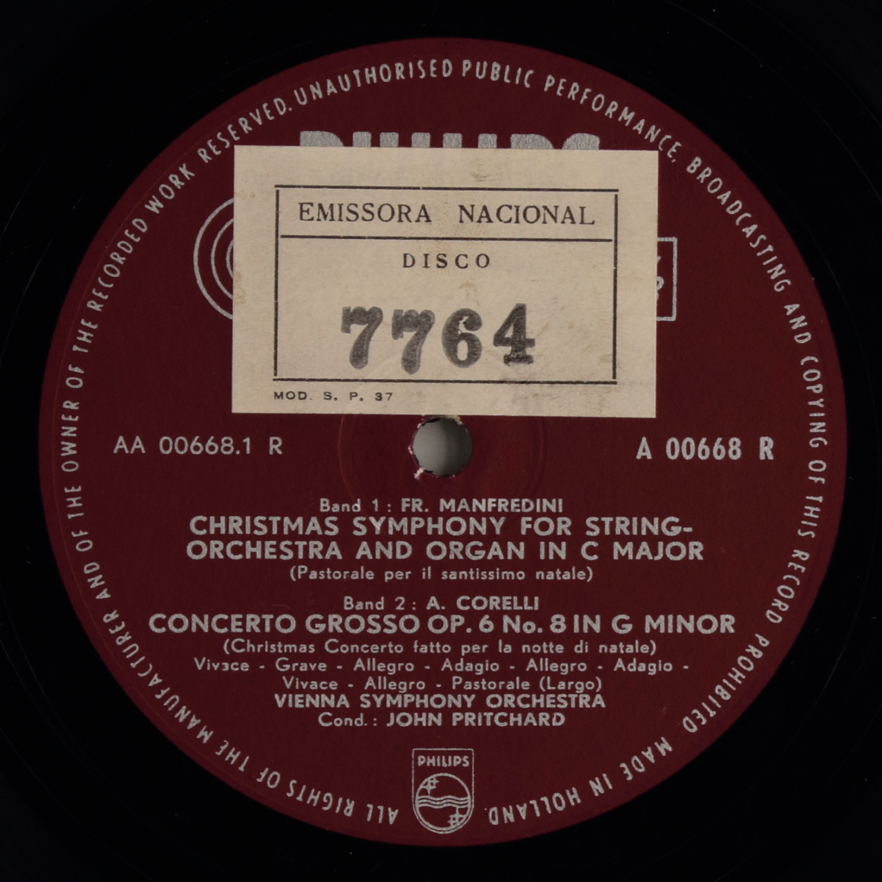 Corelli: Concerto Grosso / Manfredini: Christmas Symphony / Handel: Concerto Grosso