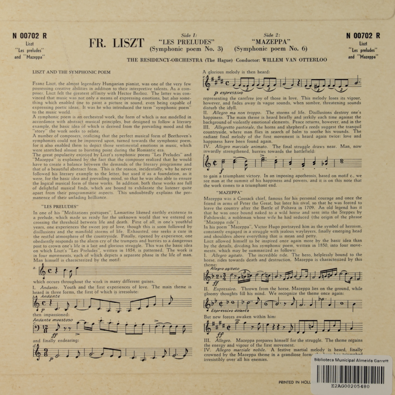 Liszt: Les Preludes/Mazeppa