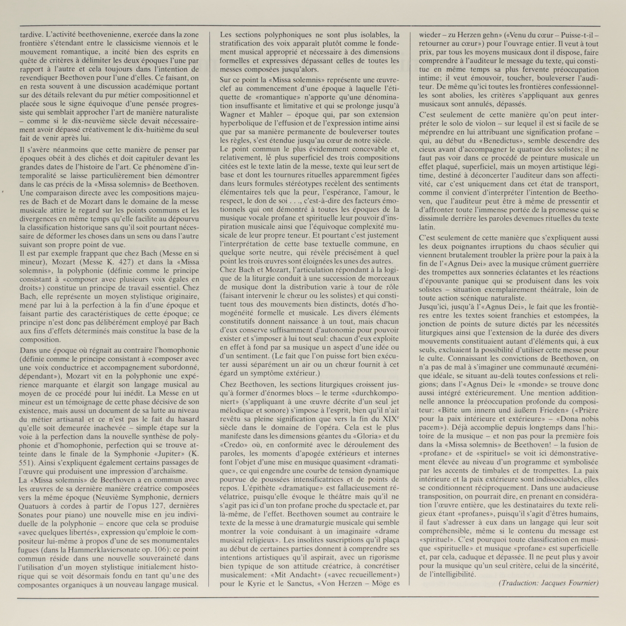Beethoven: Missa solemnis