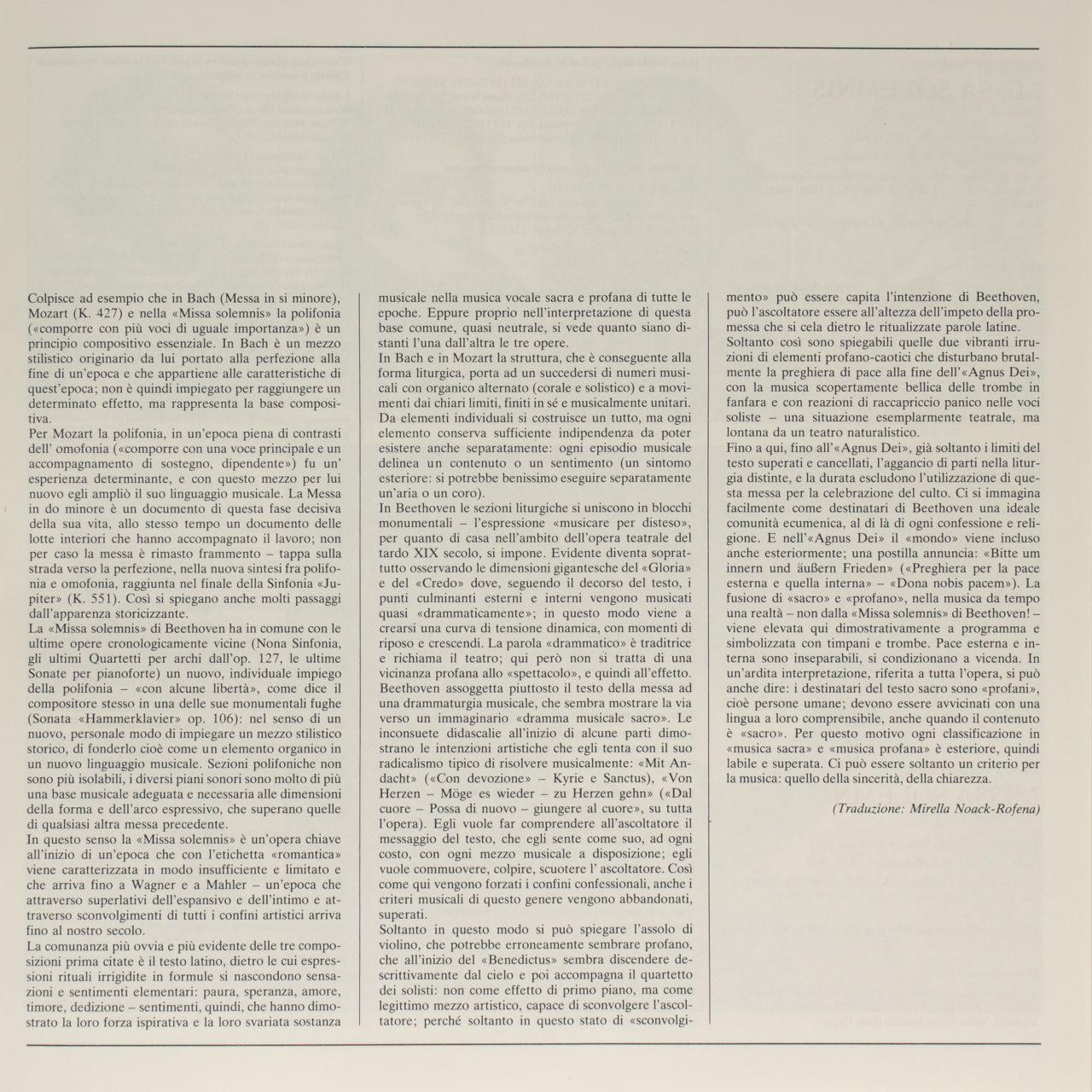 Beethoven: Missa solemnis