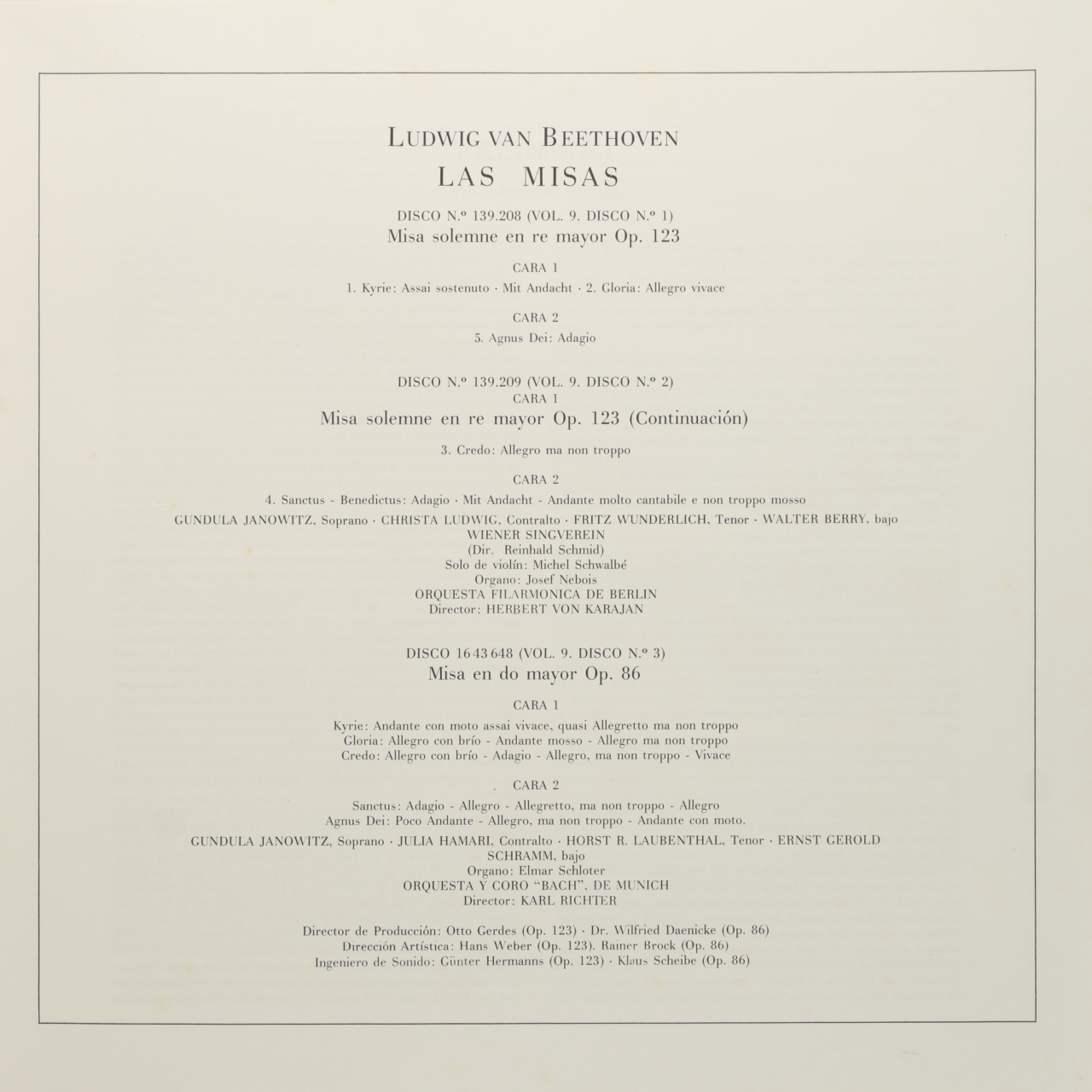 Beethoven: Las Misas