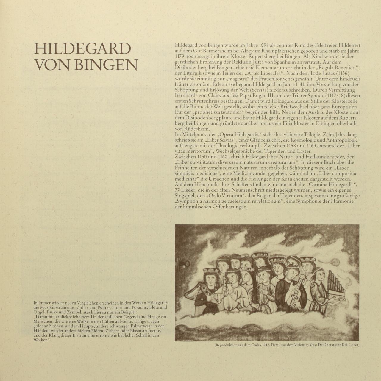 Von Bingen: Musica Medicina - Symphonialis est Anima