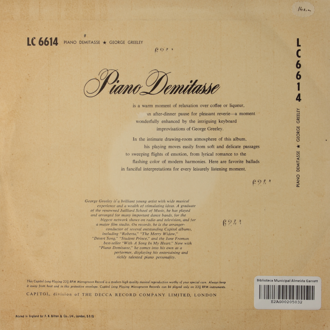 Piano Demitasse