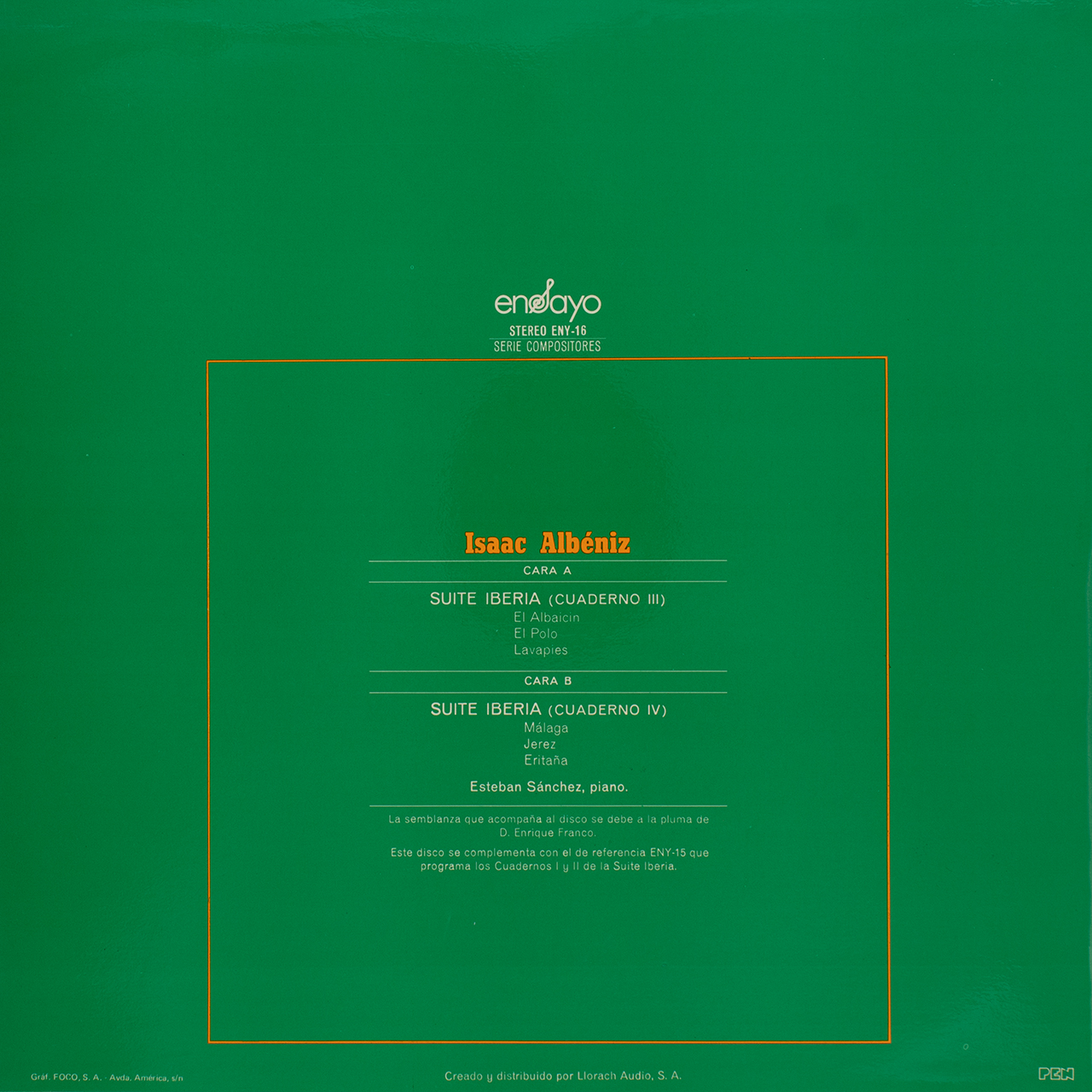Albéniz: Suite Iberia