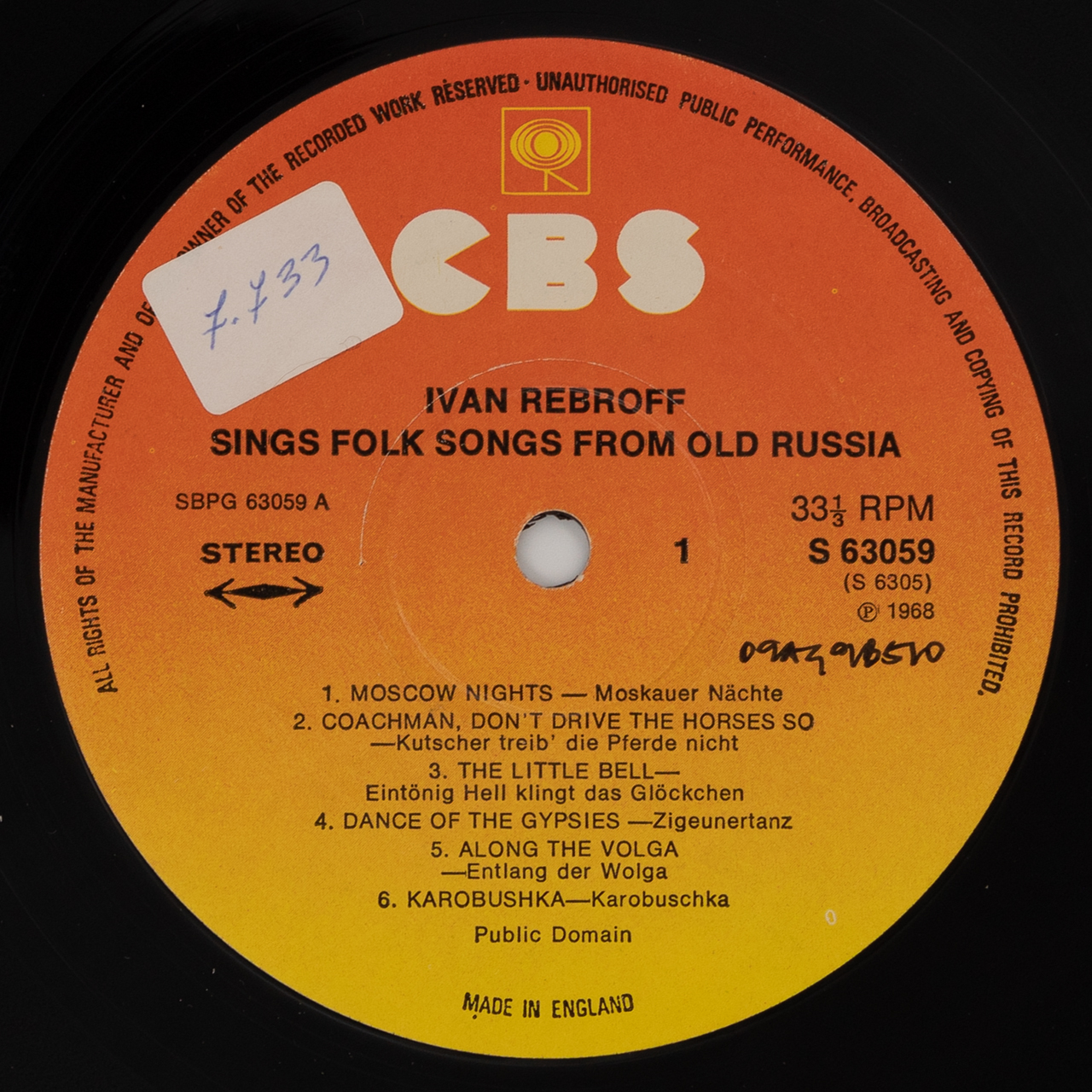 Folk Songs from Old Russia