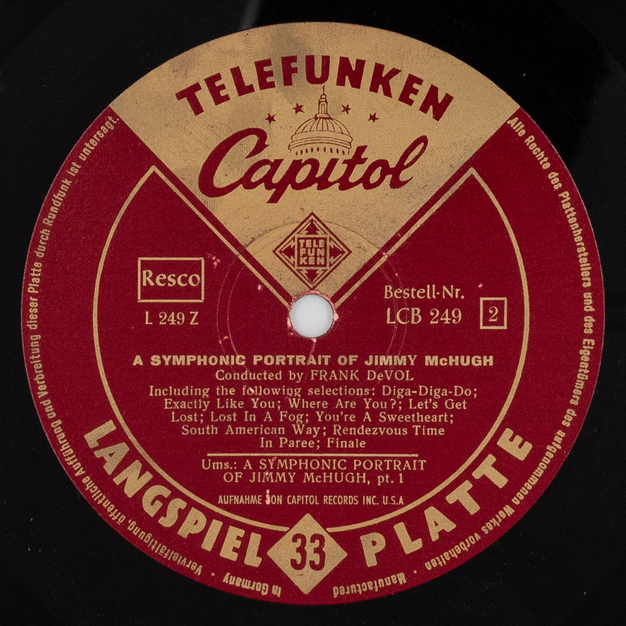A Symphonic Portrait of Jimmy McHugh