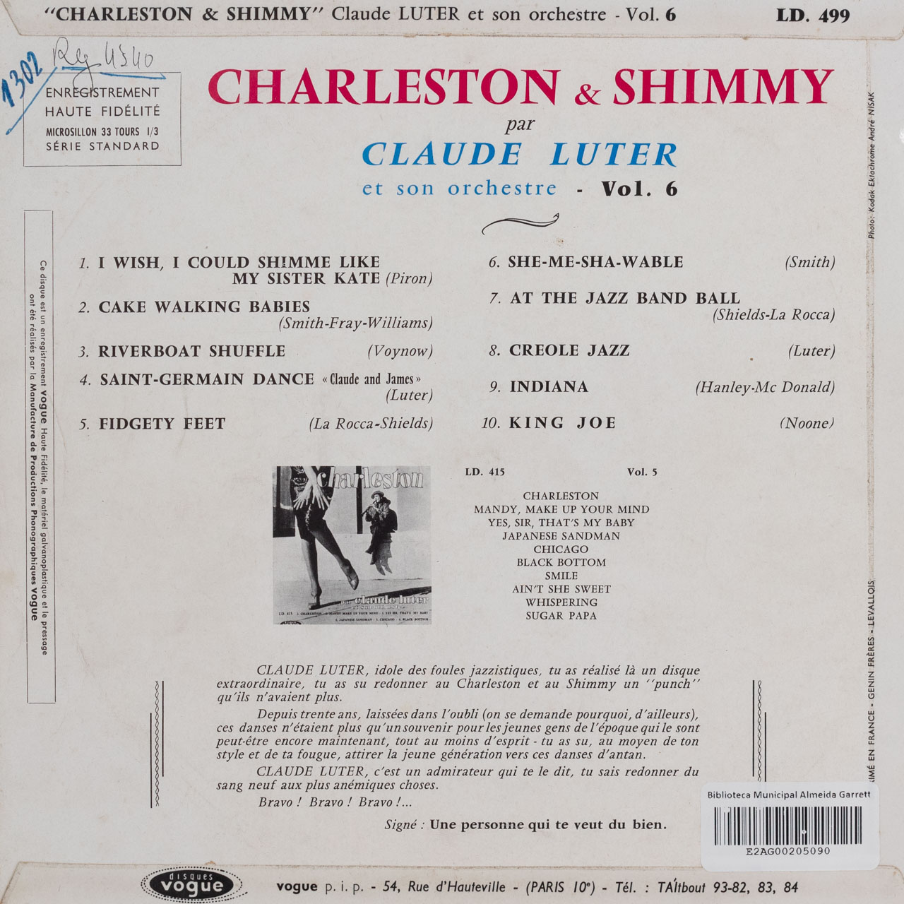 Charleston et shimmy
